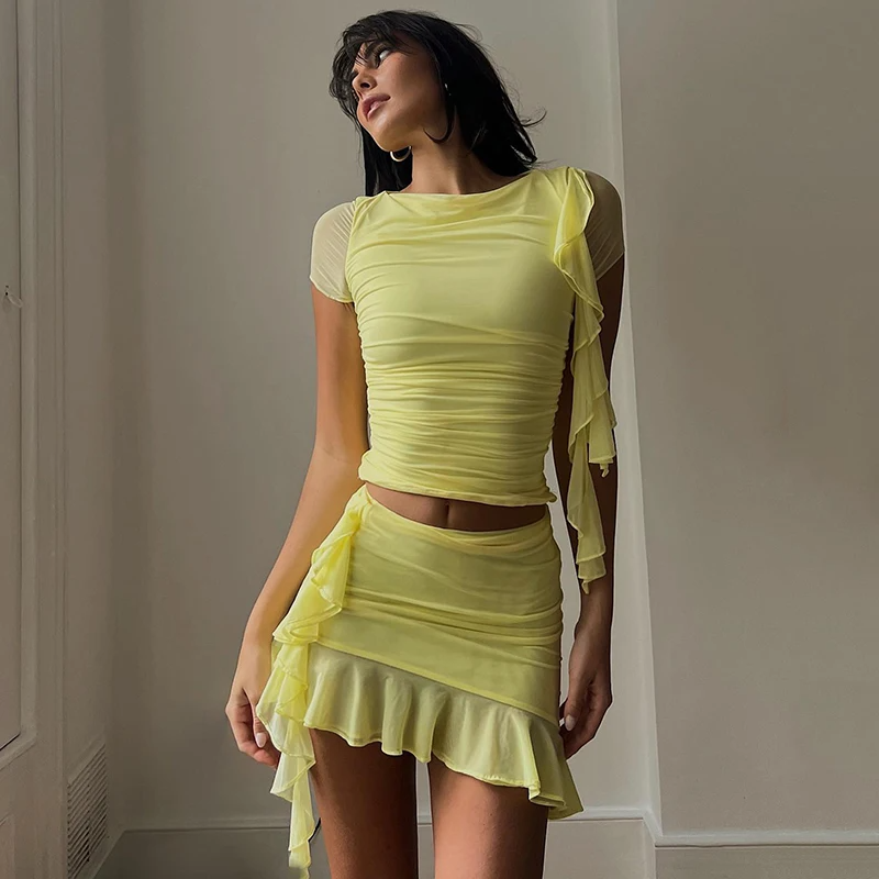 Ruffle Set de Dos Piezas