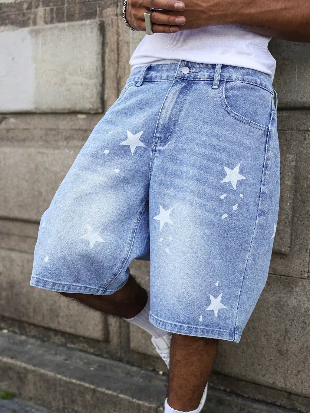 Short Star azul