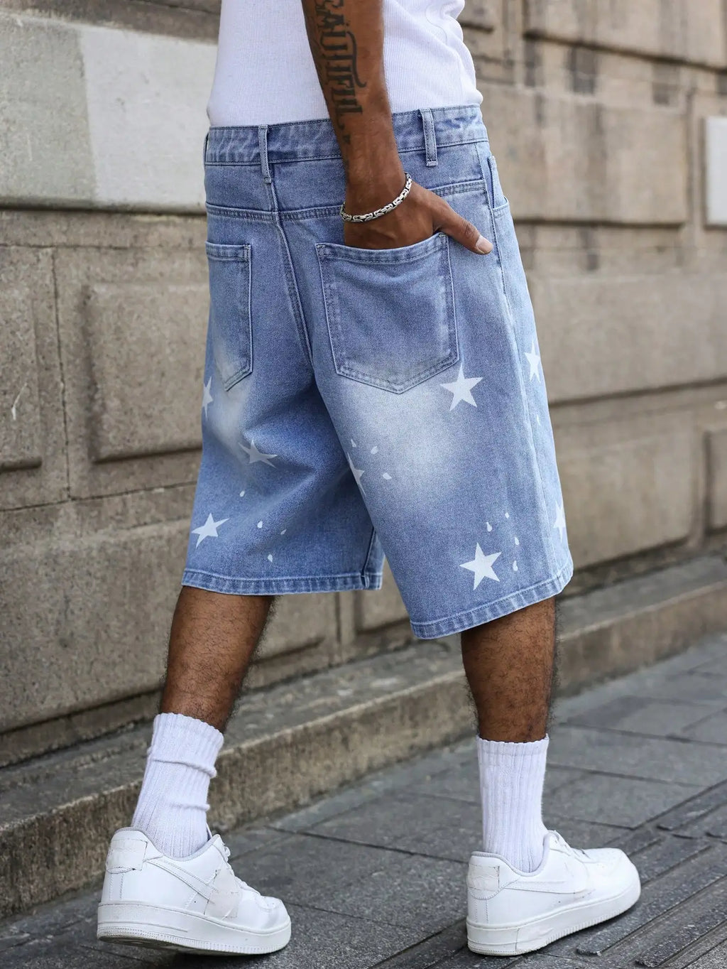 Short Star azul