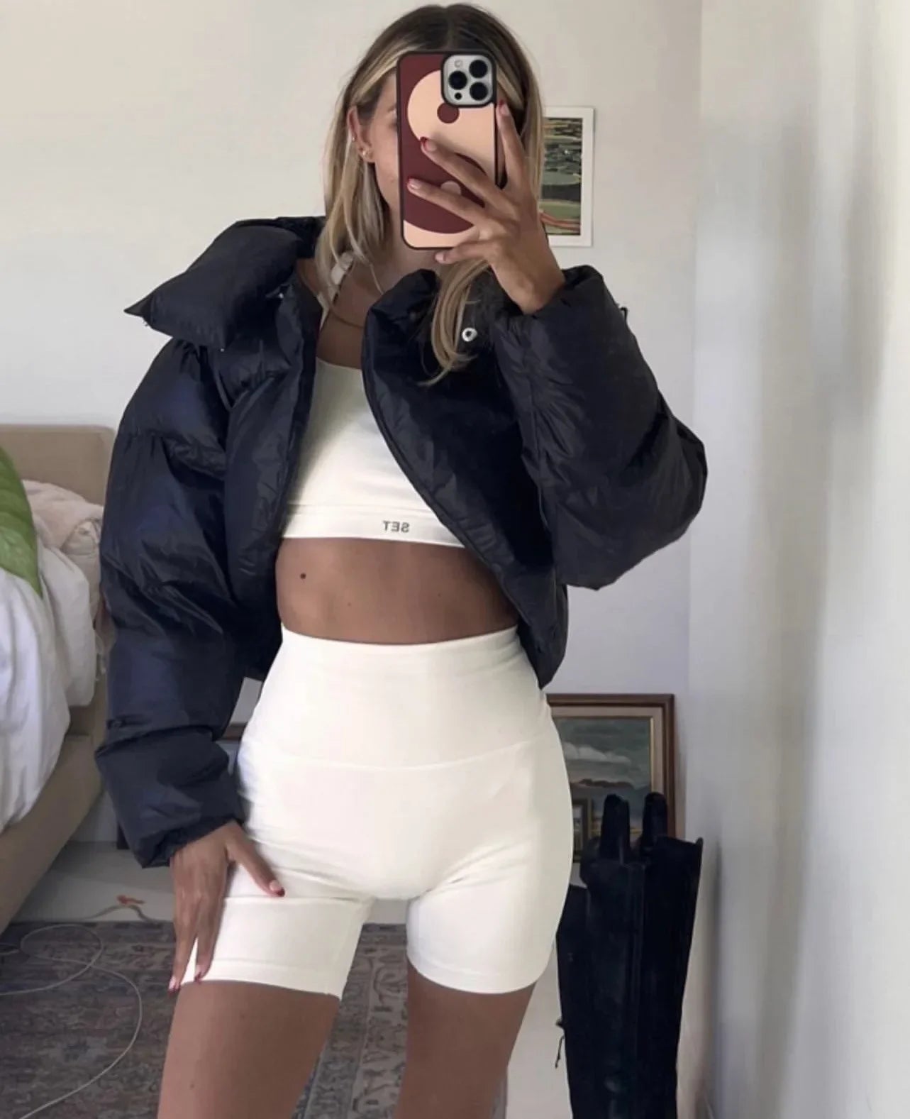 Chaqueta Zipper Puffer