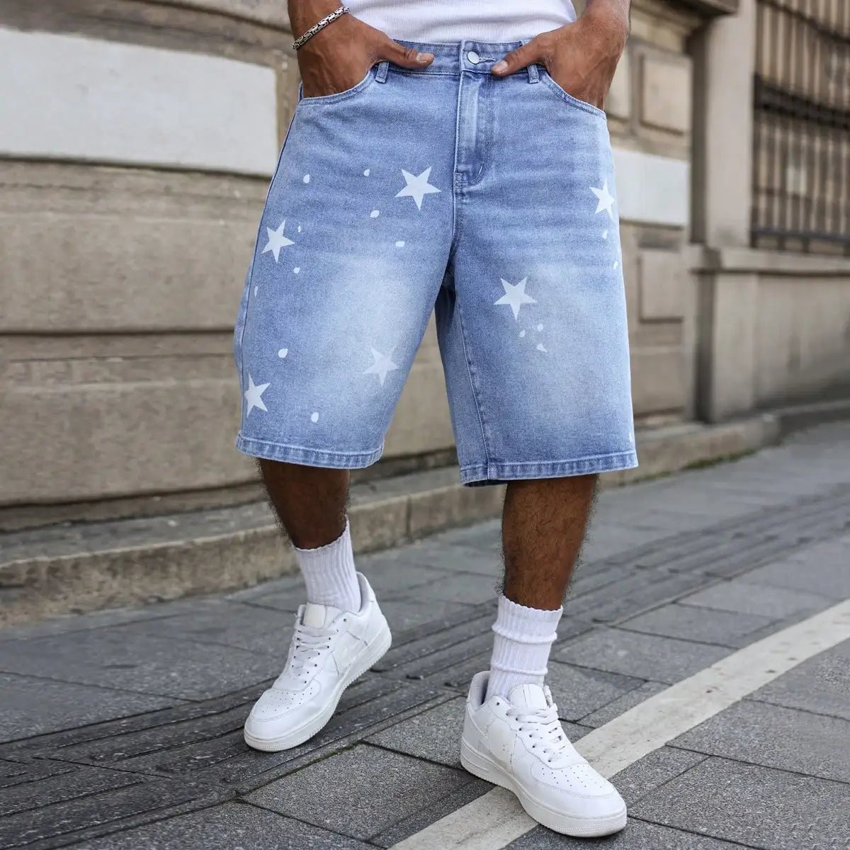 Short Star azul