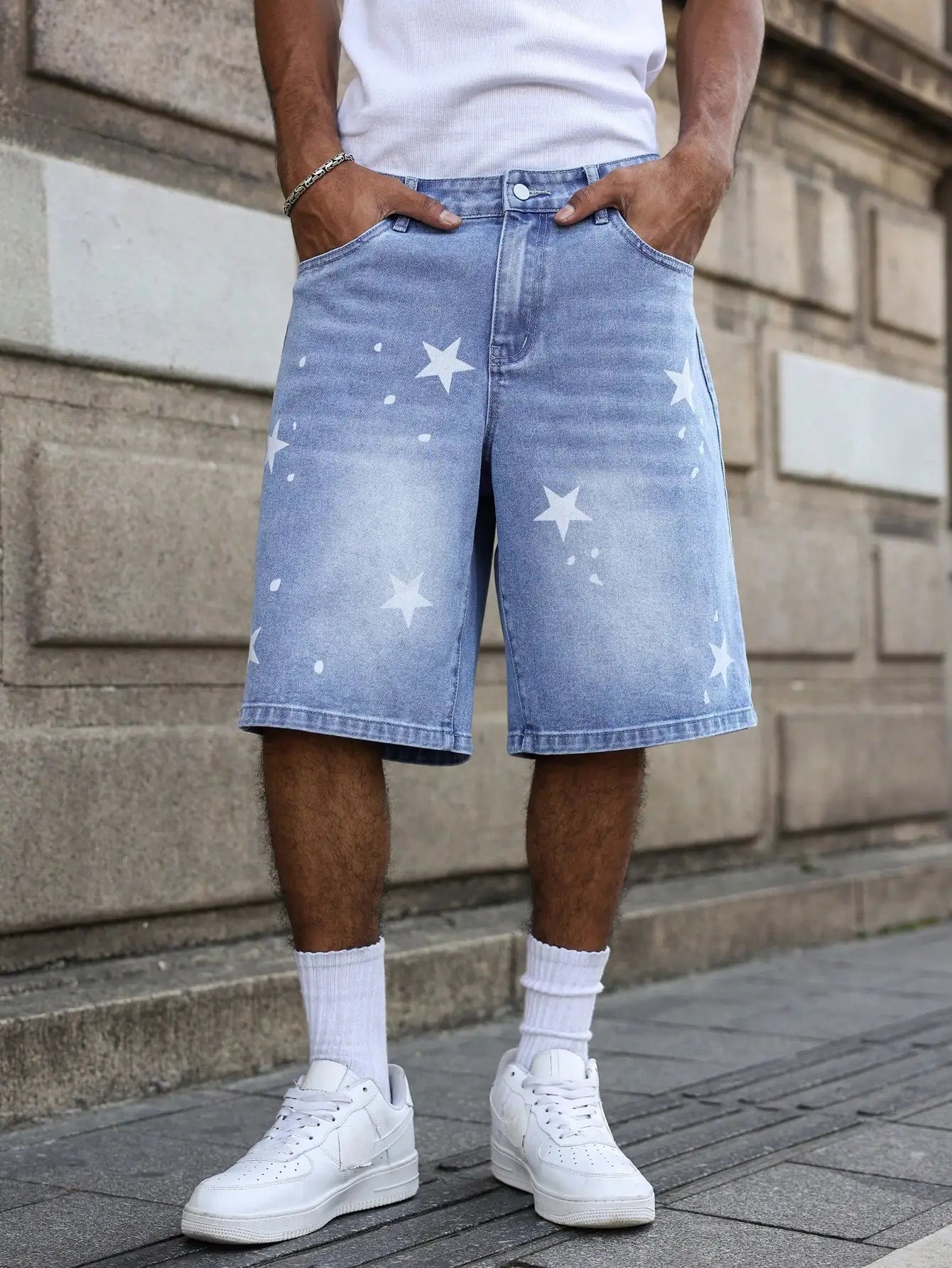 Short Star azul