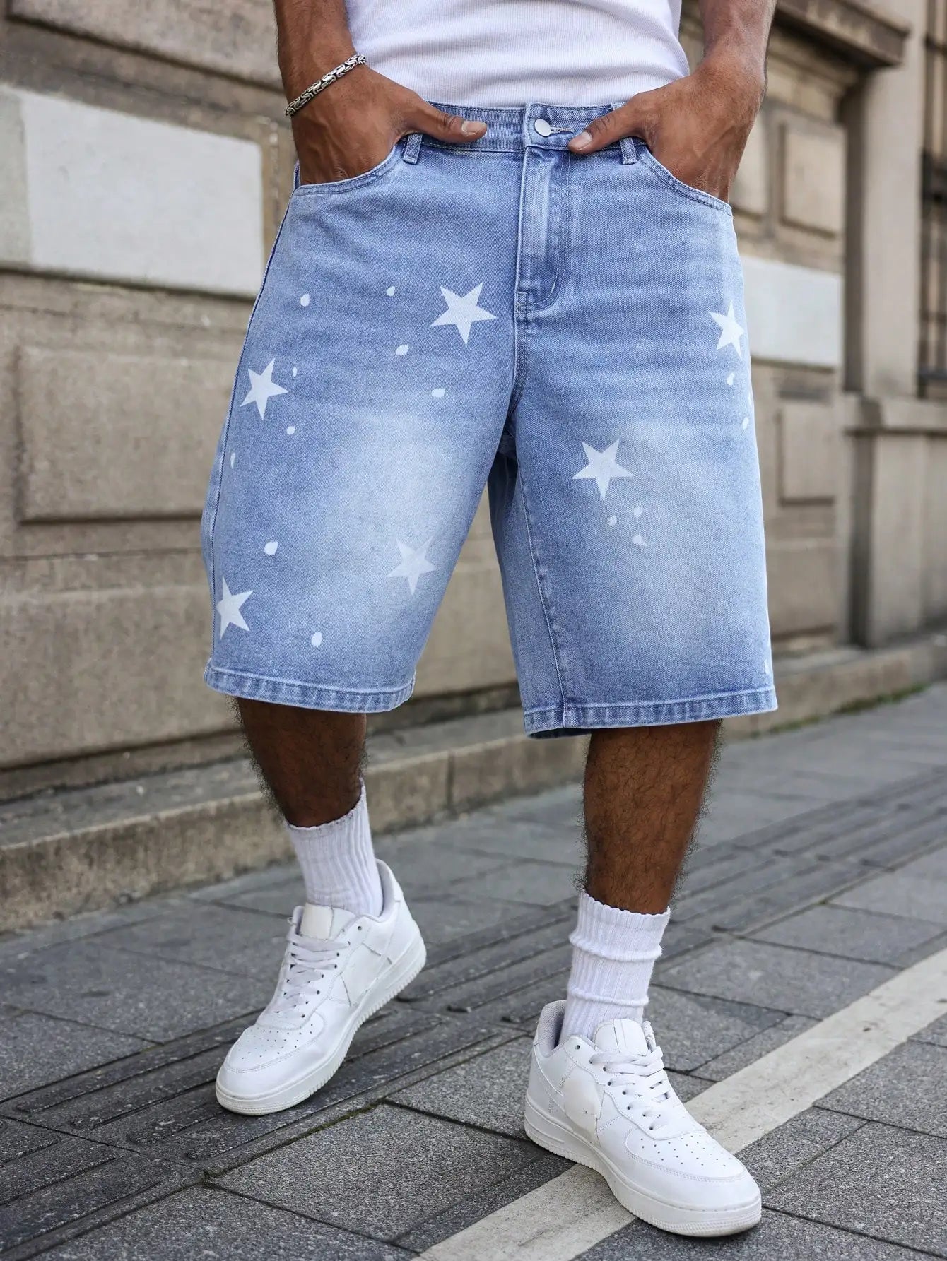 Short Star azul